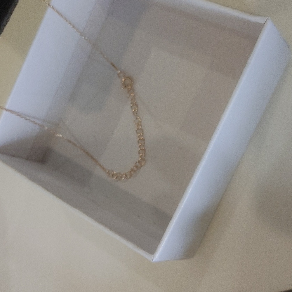 925 Sterling Silver Rose Gold Heart Necklace - Picture 3 of 3